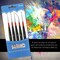 5 Piece Miniature Tight Spot Micro Fine Detail Art & Beauty Taklon Brush Set with Wood Handles